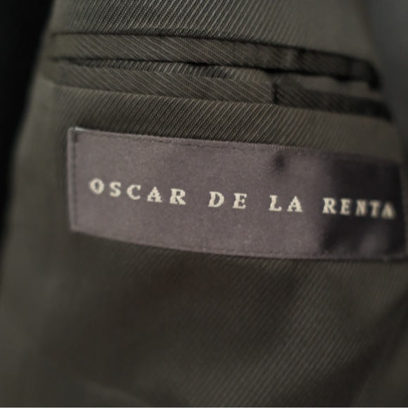 OSCAR DE LA RENTA Wool & Cashmere Sport Coat Three Button Size 40R - Picture 4 of 5